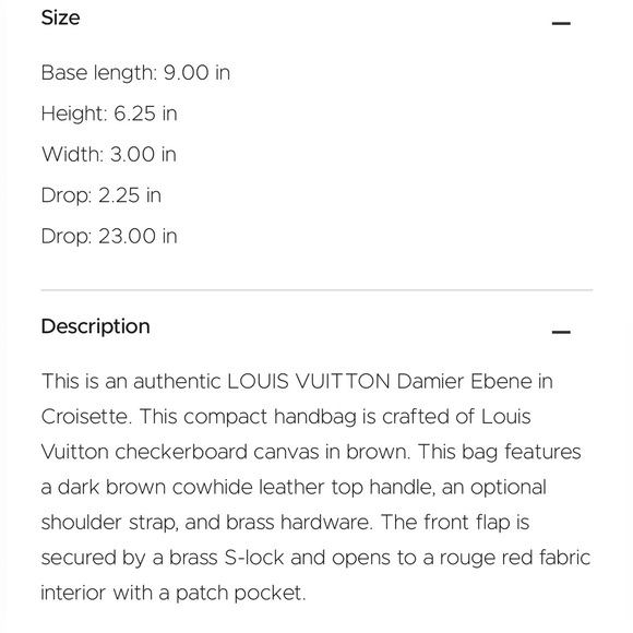 Louis Vuitton Brown Damier Ebene Satchel - Picture 9 of 13